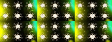 Sanat terapisi tarzı zen çizim için altın mandala şeklindeki kar tanelerini birleştirin. El çizimi, dövme stili, kumaş tasarımı ve Raster illüstrasyonunda kartlar..