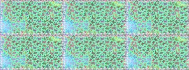 Resimlerde tropik kelebekler görülür. Mavi renklerdeki kusursuz çiçek desenli arka plan. Duvar kağıtları, web sayfası geçmişi, yüzey dokuları, tekstil için mükemmel. Raster..