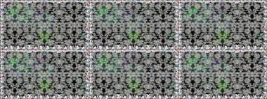 Duvar kağıdı, web sitesi arka planı, ambalaj kağıdı, davetiye, broşür, afiş veya web sitesi için kusursuz çiçek deseni kullanılabilir. Karalama elementleri. El çizimi Raster illüstrasyonu.