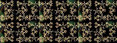 Siyah ve kahverengi renklerde izole edilmiş suluboya kar taneleri. Kışın sembolü. Güzel dekorasyon. Raster çizimi kar taneleri.