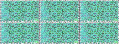 Kusursuz. Rastgele mavi kelebekler şirin desenler. Raster illüstrasyonu. Davetiye, kart ve parmak izi için basit kadınsı bir model. Mavi arka planda kelebek.