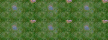 Çiçek buketleriyle klasik tarzda kusursuz desenler. Raster illüstrasyonu. Yeşil, gri ve nötr renklerde.