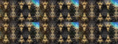 Raster illüstrasyonu. Yüzey için tekrarlanan doku, ambalaj kağıdı, gri, kahverengi ve nötr renkler. Renkli arka planda izole kar taneleri. Kış kar tanesi, raster arkaplan.