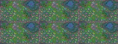 Renkli sevimli kelebek. Yeşil renkli resimler. Yüzey dokuları, duvar kağıtları, web sayfası geçmişi, tekstil için mükemmel. Kusursuz bir arka plan. Raster illüstrasyonu.