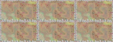 Raster. Bej bir arka planda renksiz kelebek deseni. Karala, karala, karala. Bej renkli resim.