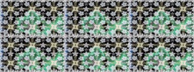 Raster illüstrasyonu. Güzel kumaş deseni. Bahar çiçekli, dikişsiz çiçek deseni..