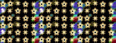 Renkli elementlerle Raster ilginç desen