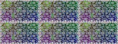 Raster illüstrasyonu. Küçük çiçekteki sevimli çiçek deseni. Renkli çiçekler.