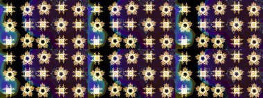 Raster illüstrasyonu. Kristal kar taneleri kahverengi, siyah ve mavi renklerde.