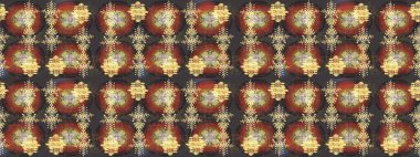 Renkli kar taneleri Raster çizimi. Raster kahverengi, gri ve sarı kar tanelerinden izole edilmiş. Güzel kış süsleri..