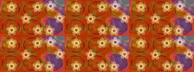 Güzel kumaş deseni. Raster illüstrasyonu. Bahar çiçekli güzel bir çiçek deseni..