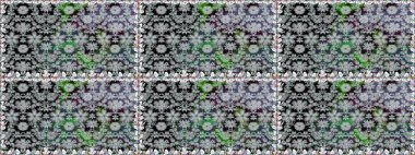 Raster illüstrasyonu. Anti-stres için soyut örnek sayfası. Gri renklerde.