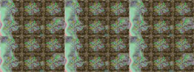 Renkli Bahar Temalı Kusursuz Arkaplan. Düz Çiçek Elementleri Tasarımı. Kusursuz desenli, modaya uygun kumaş deseni. Raster illüstrasyonu. Şirin çiçek elementleri..