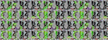 Poster ya da kapak için arka plan. Tekstil için figür. Davetiye ve kartpostal tasarımı için dekoratif çiçek unsurları. Yapraklı kusursuz desen. Sevimli zarif çiçekler Raster illüstrasyonu.