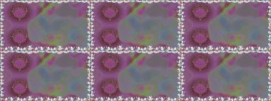 Çiçekli karalama şeklinde Raster çiçek deseni. Yumuşak, bahar çiçekli arka plan. Gri renkli çiçekler.