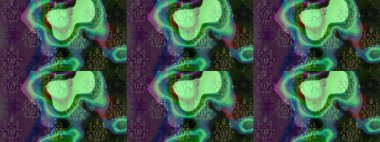 Çiçekli karalama şeklinde Raster çiçek deseni. Nazik, narin çiçek arkaplanı. Yeşil renkte çiçekler.