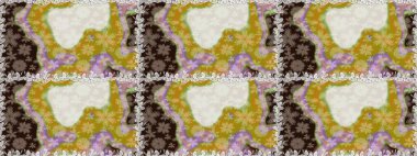 Raster illüstrasyonu. Küçük çiçekteki sevimli çiçek deseni. Güzel karalama çiçekleri olan kusursuz çiçek desenleri. Güzel kumaş deseni.