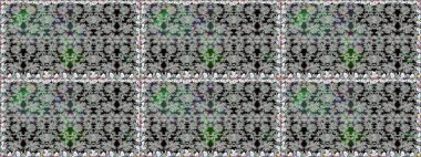 Duvar kağıdı, web sitesi arka planı, ambalaj kağıdı, davetiye, broşür, afiş veya web sitesi için kusursuz çiçek deseni kullanılabilir. Karalama elementleri. El çizimi Raster illüstrasyonu.