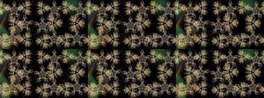 Siyah ve kahverengi renklerde izole edilmiş suluboya kar taneleri. Kışın sembolü. Güzel dekorasyon. Raster çizimi kar taneleri.