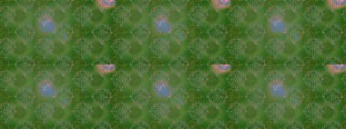 Çiçek buketleriyle klasik tarzda kusursuz desenler. Raster illüstrasyonu. Yeşil, gri ve nötr renklerde.