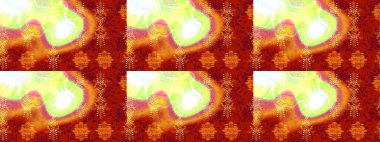 Kırmızı, turuncu ve sarı renkli çiçekler suluboya tarzında. Kırmızı, turuncu ve sarı renkli çiçekli çizim deseni.