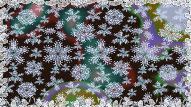 Gri renklerde. Çiçek. Kusursuz dekoratif arka plan, çiçek mandala. Raster illüstrasyonu.