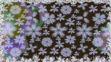 Düz Çiçek Elementleri Tasarımı. Renkli Yaz Temalı Kusursuz Arkaplan. Kahverengi renkli çiçekler. Sevimli çiçek raster deseni.