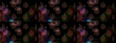 Çiçek deseni. Şatafatlı bahar bahçesi dokusu. Raster illüstrasyonu. Çiçek çizimi arkaplanı.