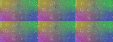 Sabıka fotoğraflarında, bebek kıyafetlerinde, duvar kâğıtlarında, paket kutularında falan kullanılabilir. Raster. Zarif, parlak ve eskiz yeşil çiçek deseni tasarımı.