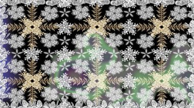 Düz Çiçek Elementleri Tasarımı. Renkli Yaz Temalı Kusursuz Arkaplan. Raster illüstrasyonunda kusursuz çiçek deseni. Gri renkli çiçekler.