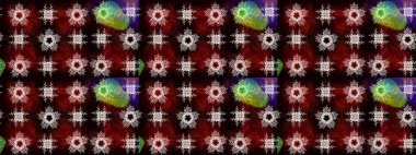 Yeni yıl kar tanesi. Düz kar karalama ikonları, kar taneleri silueti siyah, kahverengi ve kırmızı renklerde Noel afişi, kartlar. Güzel soyut kar tanesi raster tasarımı..