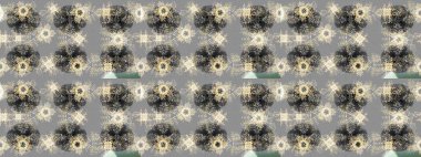 Noel ve yeni yıl moda baskıları için tatil tasarımı. Gri, bej ve nötr kar taneleri. Kar tanelerinin soyut arkaplanı olan şirin bir Noel arkaplanı. Renkler. Raster illüstrasyonu.