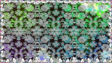 Güzel kumaş deseni. Raster Illustrasyon 'da moda olmayan çiçek deseni. Düz Çiçek Elementleri Tasarımı. Renkli Yaz Temalı Kusursuz Arkaplan.