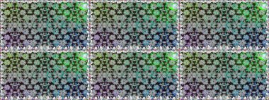 Gri renkli çiçekler. Kumaş desenli papatya çiçekleri ayrıntıları.