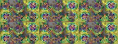 Renkli elementlerle Raster ilginç desen