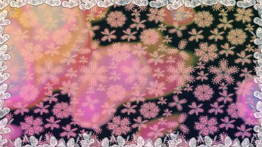 Organik motif arka planı. Raster illüstrasyonu. Kusursuz desen. Ultraviyole kumaş deseni.