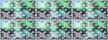 Raster illüstrasyonu. El çizimi. Çiçekli, yapraklı, çiçeksiz çiçek desenli..