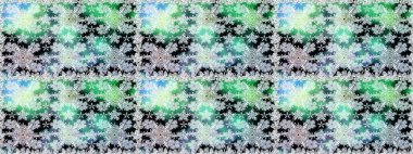 Raster illüstrasyonu. El çizimi. Çiçekli, yapraklı, çiçeksiz çiçek desenli..