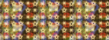 Raster illüstrasyonu. Renkli arka planda güzel kar taneleri. Raster kar taneleri deseni.