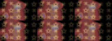 Kahverengi, siyah ve bej renkli kar tanesi süsü. Kar tanesi süsü Raster illüstrasyonu. Güzel süs eşyası. Kar taneleri izole edildi.