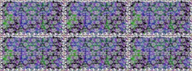 El çizimi. Raster illüstrasyonu. Güzel kumaş deseni. Çiçekler, dallar, otlar ve çiçekler.