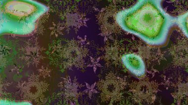 Eskiz modeli etnik tasarım. Yatak çarşafları, ceket, paket tasarımı, kumaş ve moda kavramları için tekstil baskısı. Çiçekleri, deniz kabukları, mandalaları ve suluboya efektleri olan deniz altyapısı.