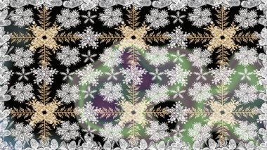 Raster illüstrasyonunda kusursuz çiçek deseni. Süslü kumaş deseni. Renkli Bahar Temalı Kusursuz Arkaplan. Düz Çiçek Elementleri Tasarımı.