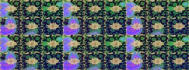 El yapımı dekoratif çerçeve, albüm kapağı, tebrik kartı, klasik Art deco tarzı. Raster soyut çiçek çelengi altın karalama fantezi yaprakları ve gri renkli çiçekler.