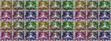 Tarafsız renklerde çiçekler. Küçük çiçekteki sevimli çiçek deseni. Raster illüstrasyonu.