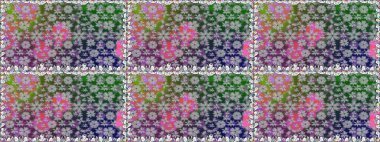 Klasik taslak çizimi. Raster çiçek izi. Raster Yumuşak kumaş deseni. Çiçek grisi, pürüzsüz desen.