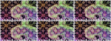 Kusursuz çiçek deseni. Raster illüstrasyonu. Tarafsız renklerde Asyalı tekstil.