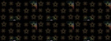 Kış kar tanesi, raster arka plan. Renkli arka planda izole kar taneleri. Yüzey için tekrarlanan doku, ambalaj kağıdı, siyah, kahverengi ve gri renkler. Raster illüstrasyonu.