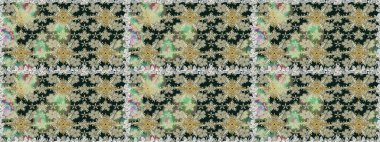 Raster illüstrasyonu. Çiçekli, pürüzsüz bir desen. Tarafsız renklerde bahar çiçekleri. Raster çiçekleri klasik tarzda resmedilir..