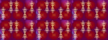 Karla süslenmiş Noel kar taneleri. Noel şenliği geçmişi. Raster illüstrasyonu.